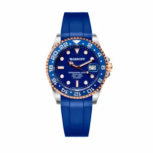 Bobroff Bf0006 Ca Unisex Automatic Watch Blue 41 Mm