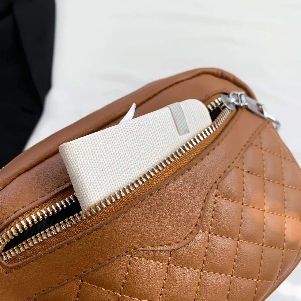 Cleo Quilted Vegan Leather Crossbody Bag