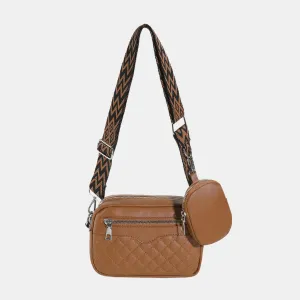 Cleo Quilted Vegan Leather Crossbody Bag