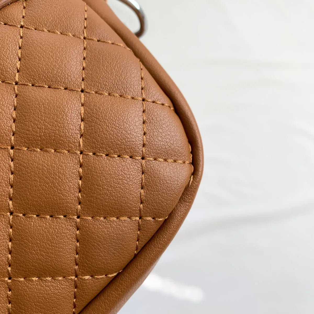 Cleo Quilted Vegan Leather Crossbody Bag