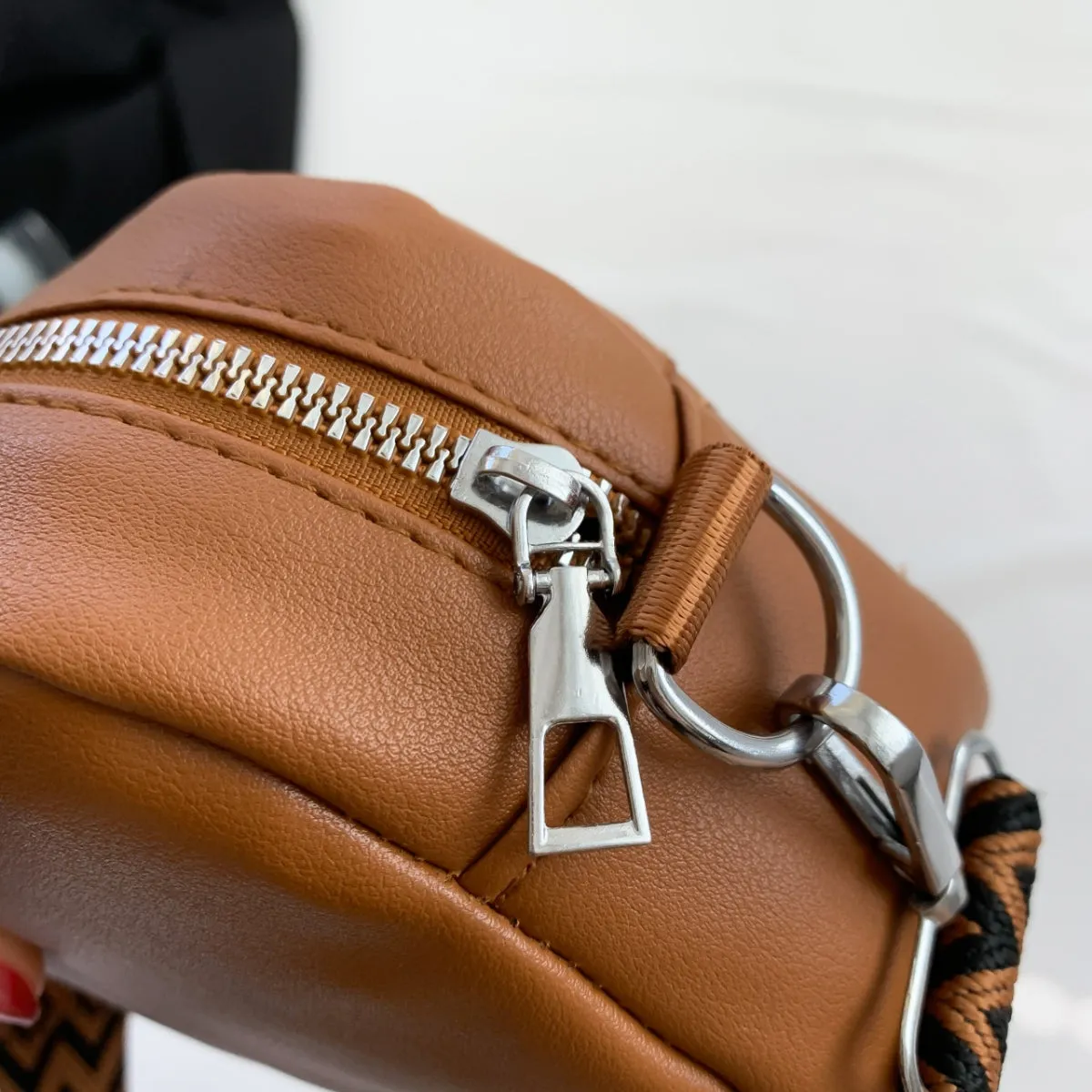 Cleo Quilted Vegan Leather Crossbody Bag