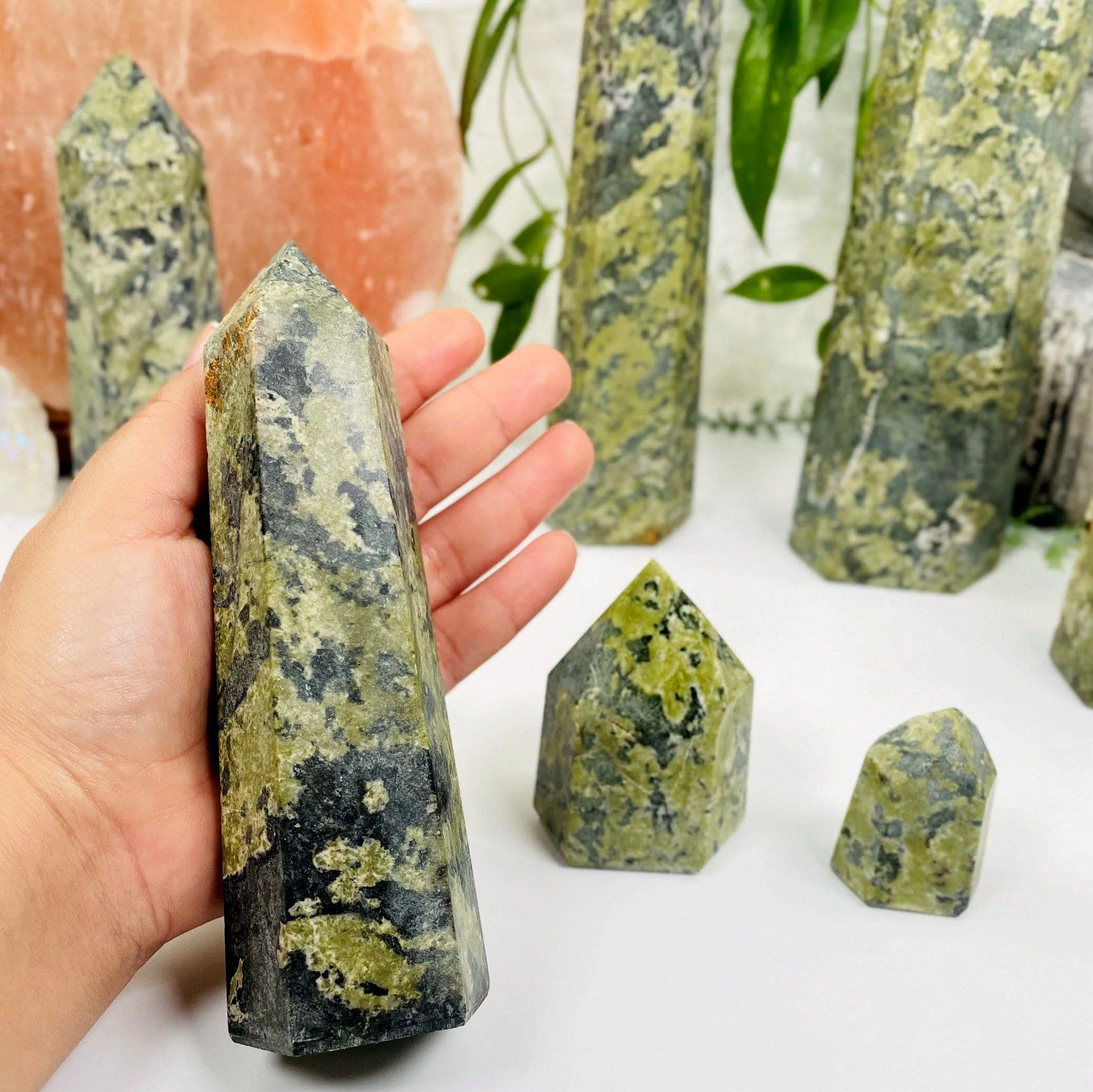 Jadeite Polished Tower Point - By Weight -