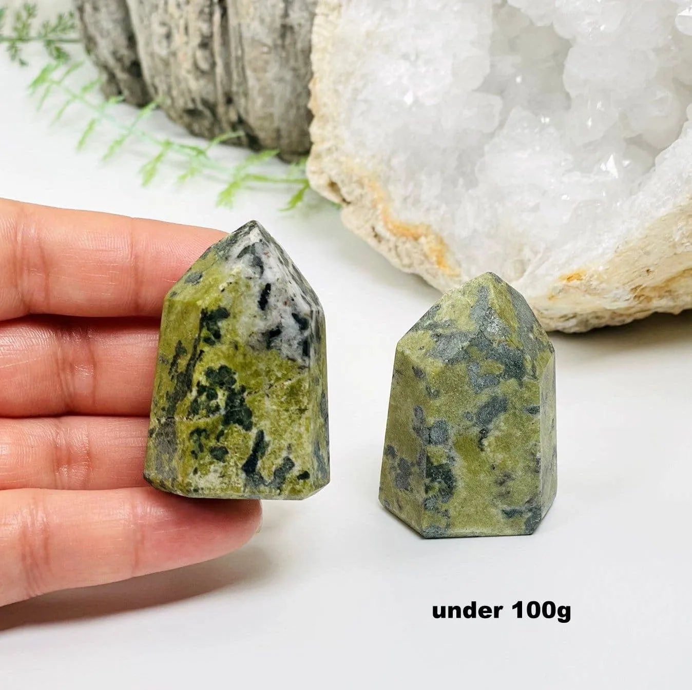 Jadeite Polished Tower Point - By Weight -
