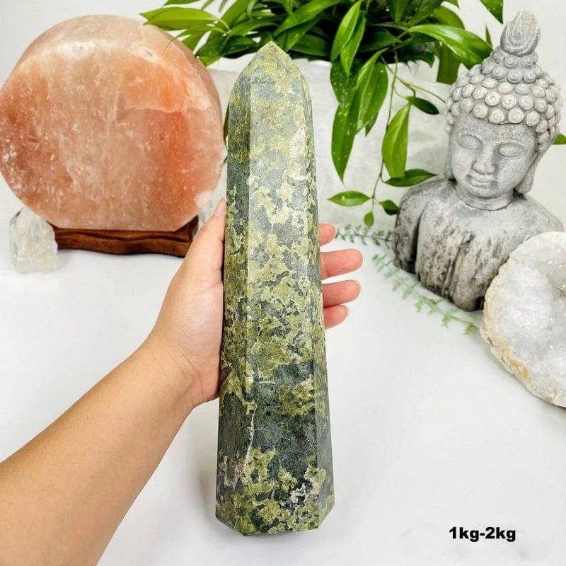 Jadeite Polished Tower Point - By Weight -