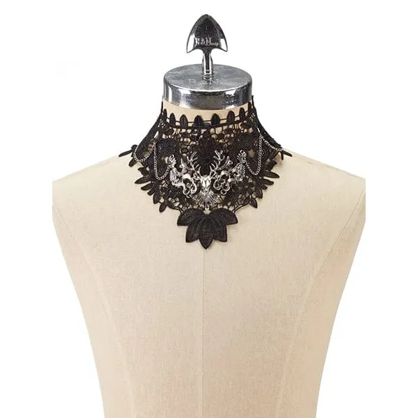Lace Deer Collar Choker