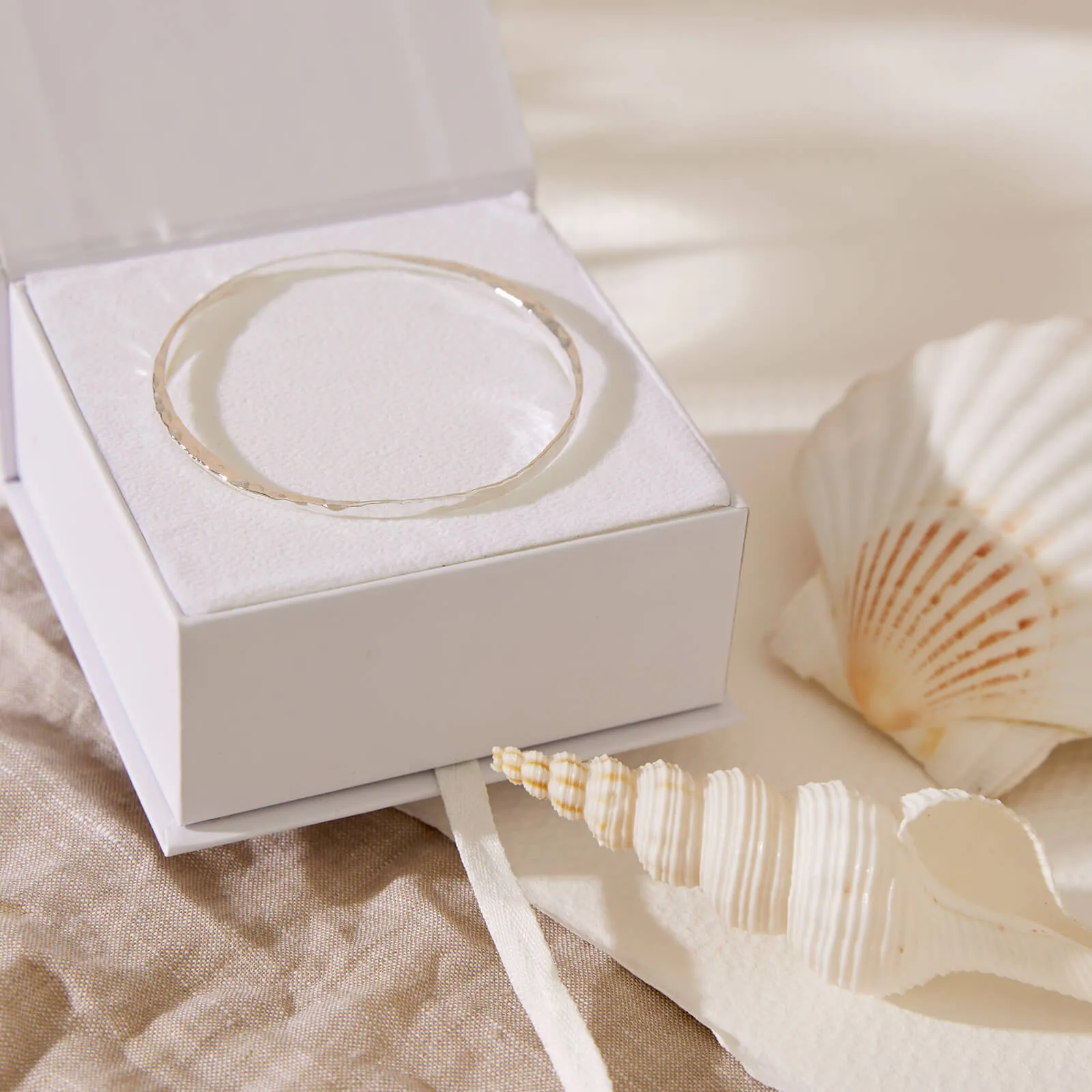 Positano Hammered Twist Bangle