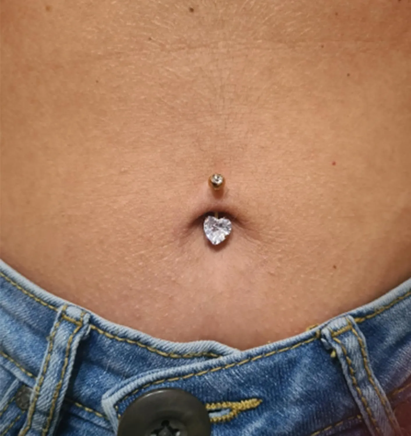 QWALIT Belly Button Ring Silver Gold Belly Rings Surgical Stainless Steel Belly Button Rings for Women Belly Button Piercing Jewelry Hypoallergenic Dangle Belly Button Ring Clicker Belly Ring Dangling