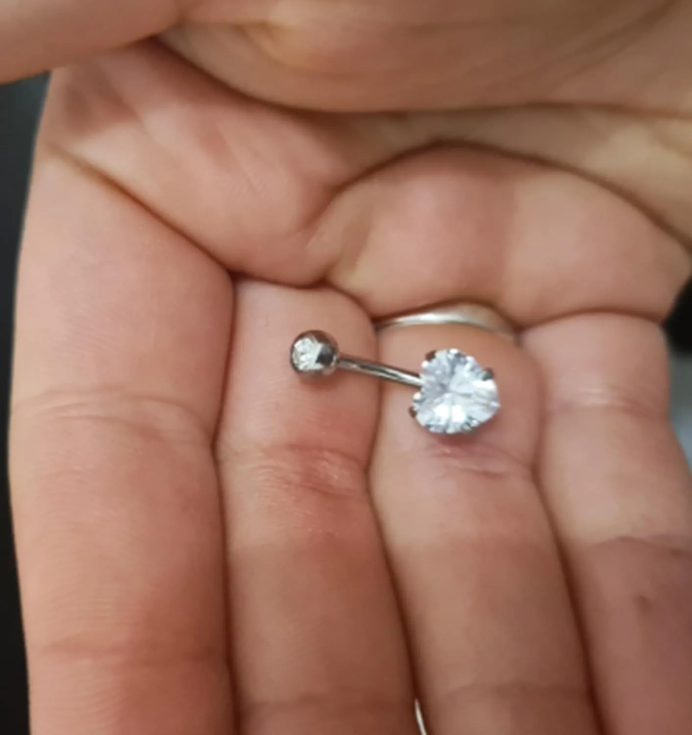 QWALIT Belly Button Ring Silver Gold Belly Rings Surgical Stainless Steel Belly Button Rings for Women Belly Button Piercing Jewelry Hypoallergenic Dangle Belly Button Ring Clicker Belly Ring Dangling