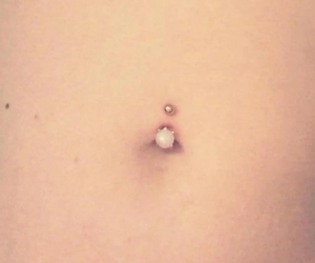 QWALIT Belly Button Ring Silver Gold Belly Rings Surgical Stainless Steel Belly Button Rings for Women Belly Button Piercing Jewelry Hypoallergenic Dangle Belly Button Ring Clicker Belly Ring Dangling