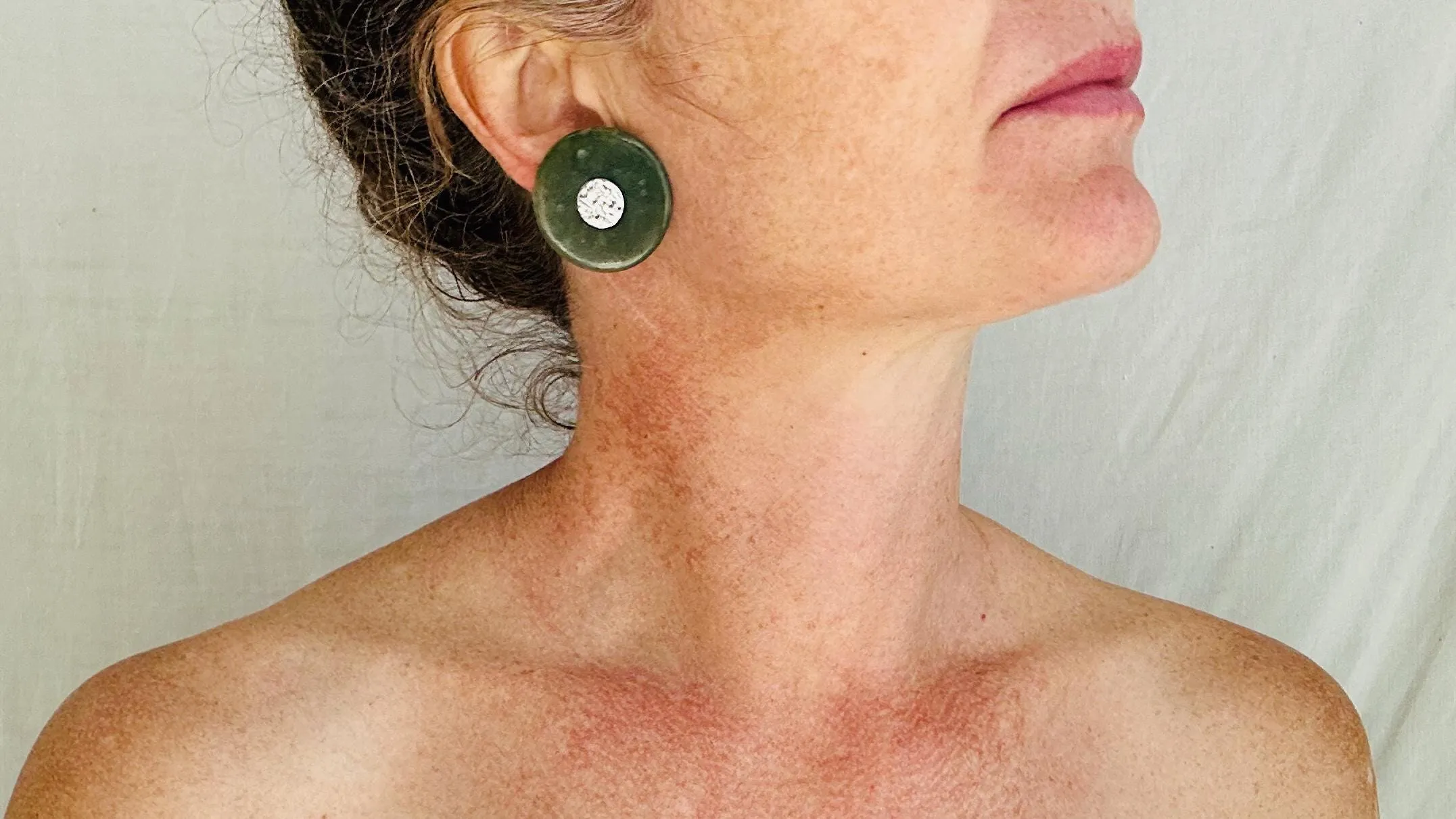 Sterling Silver Imperial Jade Earrings I Guatemalan Jade & Silver Jewelry I Handmade Designer Posts. 4040